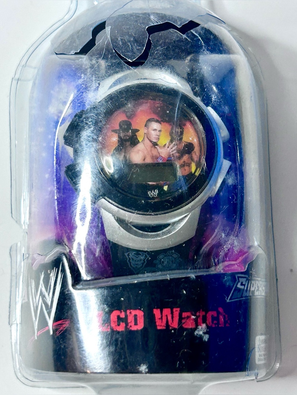 Vintage WWE Superstars LCD Watch New John Cena Undertaker Batista